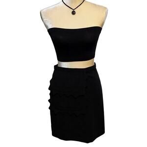 Victoria Beckham for Target NWOT Black Mini Skirt Women L